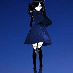 Aisha - Galaxy Star Avatar 3D Model VRM