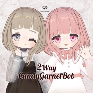 【バフィー追加対応🎉】2way/Candy Garnet Bob【2アバター対応】 缩略图 2