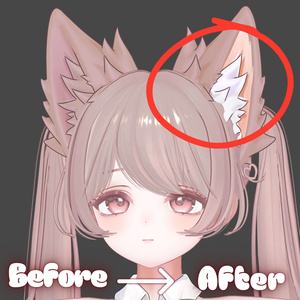 💗Free💗まよちゃんの耳の中の色を変えないためのマスク　無料