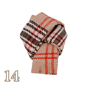 ぬい服 チェック柄ダッフルコート 10cm 12cmサイズ - KIKI96