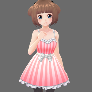Pink Vroid Dress