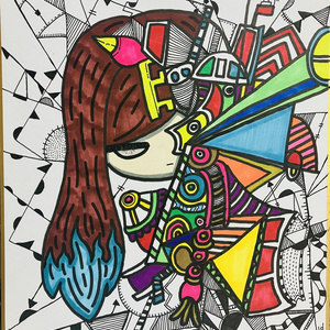 The geometric patterns...