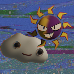 【3Dオブジェクト】雲と太陽