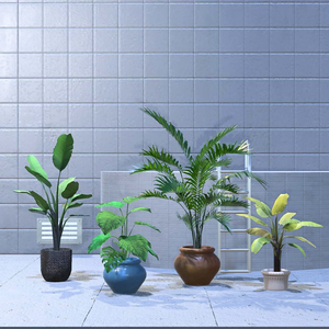 【Low-poly】Fresh Greenery Set