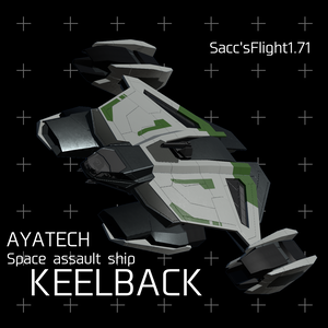 【VRChat】AYATECH Spacecraft KEELBACK 【Sacc's Flight 1.81】