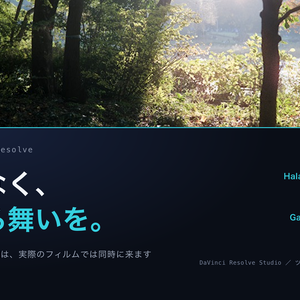 Film Look 35mm｜DaVinci Resolve 用 光学テクスチャDCTL（ハレ・散乱・四隅・画角／11カメラ対応）