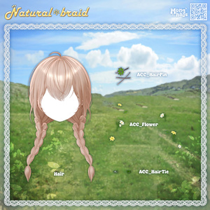 【14アバター対応】Natural braid hair☘️ 缩略图 7