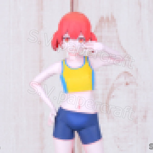 ペーパークラフト　立体ぬりえ