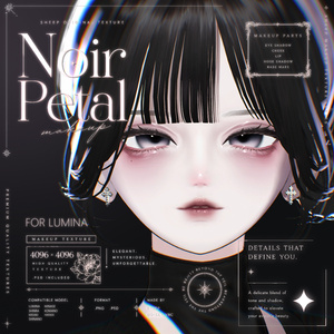 【7  Avatars 】Noir Petal Makeup