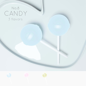 【3Dモデル】キャンディ サイダー&もも&レモン⌇Candy cider&peach&lemon