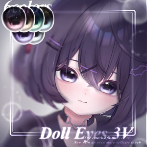 【9アバター対応】𝐃𝐨𝐥𝐥 .𝟑♦ EYES PACK | ShapeKey Edition 缩略图 6