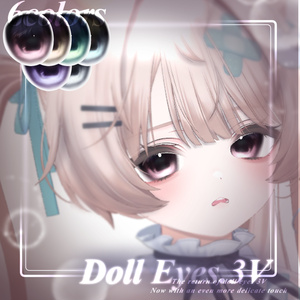 【9アバター対応】𝐃𝐨𝐥𝐥 .𝟑♦ EYES PACK | ShapeKey Edition 缩略图 4