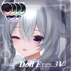【9アバター対応】𝐃𝐨𝐥𝐥 .𝟑♦ EYES PACK | ShapeKey Edition 缩略图 9