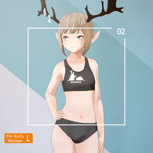 【VRC対応3D素体モデル】KRONOS YM Body ver1.00