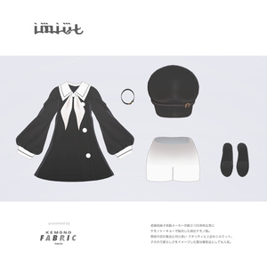 【VRC対応3D服飾モデル】imiut One-piece dress ver4.00