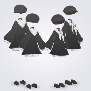 【VRC対応3D服飾モデル】imiut One-piece dress ver4.00