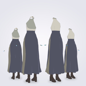 【VRC対応3D服飾モデル】ALDMIX kei's Outfit ver4.00
