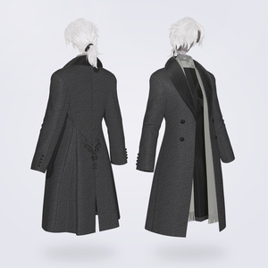 【VRC対応3D服飾モデル】FUYUMIDORI Classic Coat ver4.01