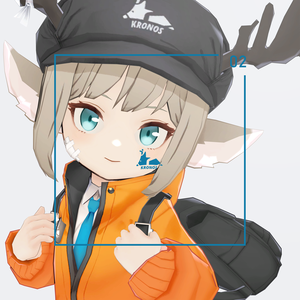 【VRC / VRM / Quest 対応3Dモデル】KRONOS CHIBI ver1.01