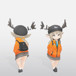 【VRC / VRM / Quest 対応3Dモデル】KRONOS CHIBI ver1.00