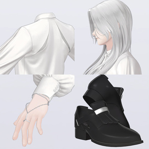 【VRC対応3D服飾モデル】FUYUMIDORI Romantic Blouse ver1.03 缩略图 5