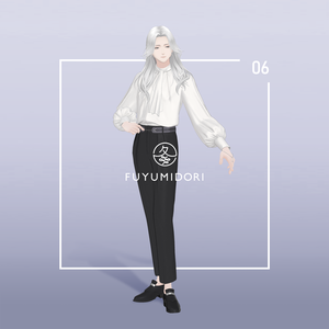 【VRC対応3D服飾モデル】FUYUMIDORI Romantic Blouse ver1.03