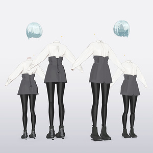 【VRC対応3D服飾モデル】NINE HATRA segment2_tuner ver5.00 缩略图 3