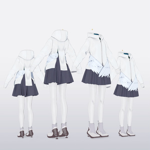【VRC対応3D服飾モデル】NINE HATRA segment2_echokeeper ver1.01 缩略图 2