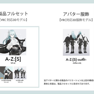 【VRChat 対応3Dアバター/服飾モデル】A-Z:[S] ver5.02 缩略图 13