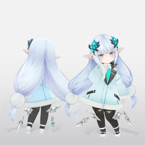 【VRC / VRM / Quest 対応3Dモデル】Notia CHIBI ver1.01 缩略图 3