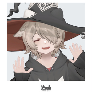 【VRC 対応3Dモデル】DARK CAT WITCH ver1.02 缩略图 2