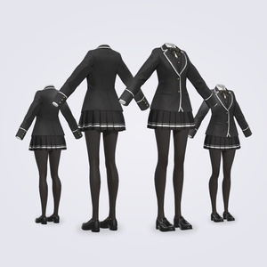 【VRC対応3D服飾モデル】 弐鷹学園 指定学生服ver1.01 缩略图 3