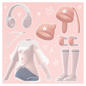 【6アバター対応】🐰 Skater Bunny 🐰 缩略图 8
