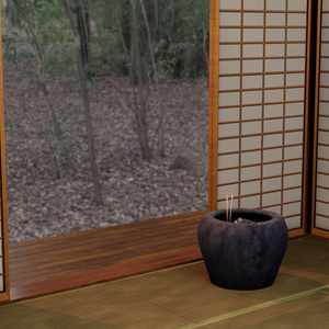 ローポリ火鉢