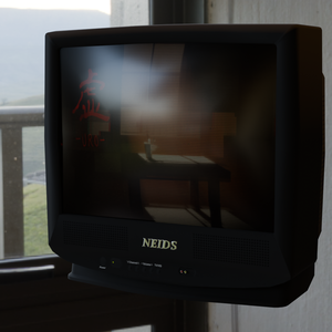 【ローポリ】ブラウン管テレビ