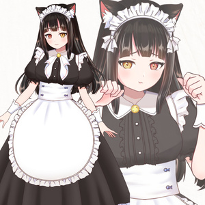 【汎用モデル】猫耳メイド【VTS対応】