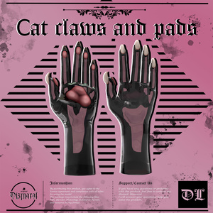 Сat claws and pads (VRChat Asset)