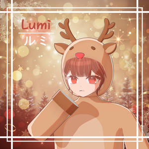 【VRChat対応】ルドルフコスチューム｜トナカイ・クリスマス衣装【Lumi  / ルミ】