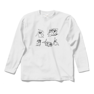 おませなプテラノドンのTシャツ(長袖)