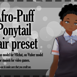 Afro Puff Ponytail Hair Preset