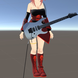 RG type Electric Guitar エレクトリックギター 3D model for VRChat等【MA設定済】 缩略图 13