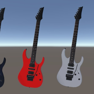 RG type Electric Guitar エレクトリックギター 3D model for VRChat等【MA設定済】 缩略图 18