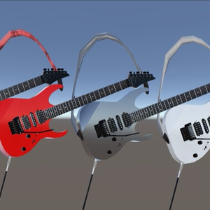 RG type Electric Guitar エレクトリックギター 3D model for VRChat等【MA設定済】 缩略图 17