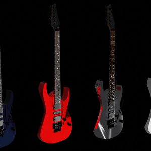 RG type Electric Guitar エレクトリックギター 3D model for VRChat等【MA設定済】 缩略图 12