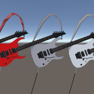 RG type Electric Guitar エレクトリックギター 3D model for VRChat等【MA設定済】 缩略图 19