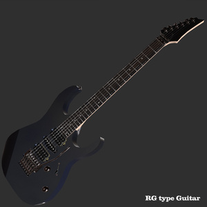 RG type Electric Guitar エレクトリックギター 3D model for VRChat等【MA設定済】