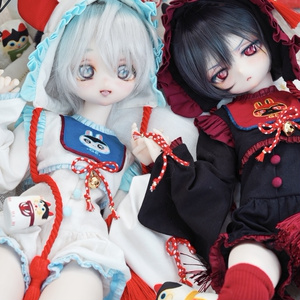 Salafina］6~7インチYOSDドール用ウィッグツインテールdollwig