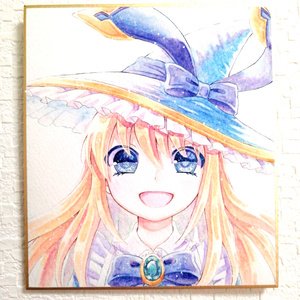 【ミニ色紙】魔女のアリス