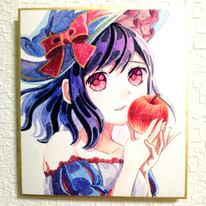 【ミニ色紙】白雪姫の魔女