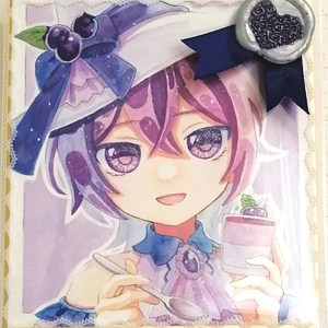 【ミニ色紙】bluevery